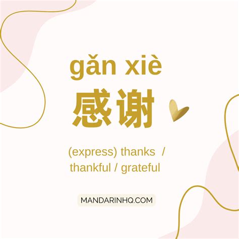 How to Express Appreciation & Gratitude in Chinese (Use “感谢 